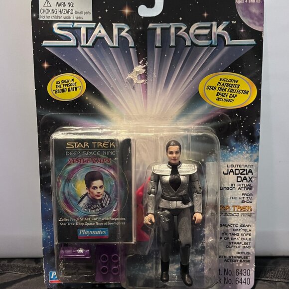 Playmates Star Trek Deep Space Nine Jadzia Dax Klingon Attire New w Space Cap - Picture 1 of 2